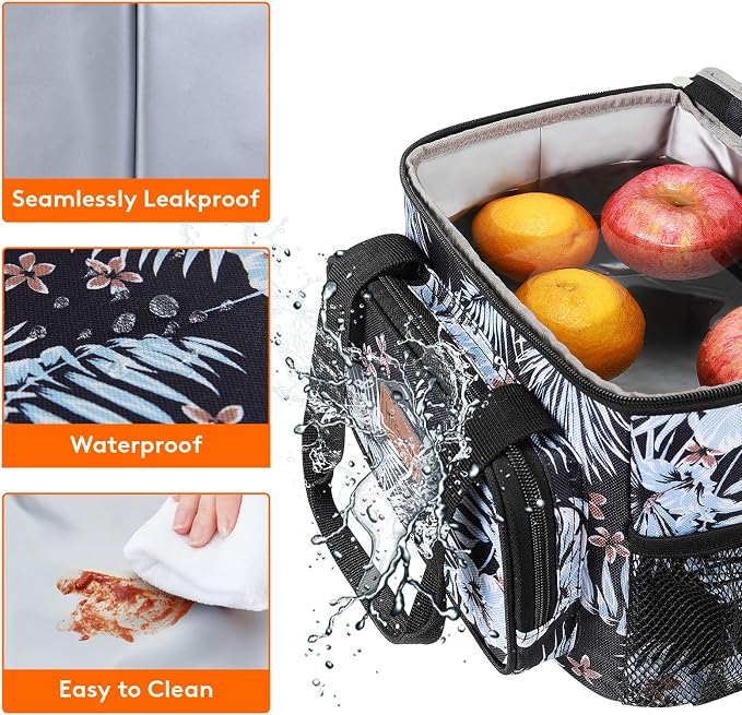 Lifewit Medium Lunch Bag Insulated Lunch Box Soft Cooler Cooling Tote - Image 4