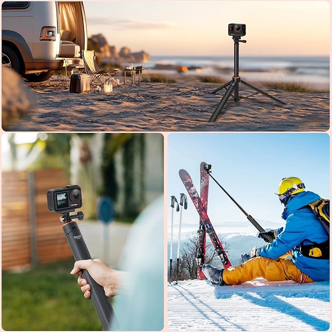 53.5" Portable Travel Selfie Stick Tripod - Image 4
