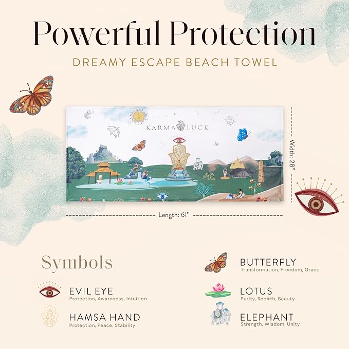 KARMA AND LUCK Dreamy Escape Beach Towel - Image 2