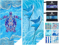 Microfiber Lightweight Beach Towel Sand Free Quick Dry Absorbent Thin Compact by WIDDONEN