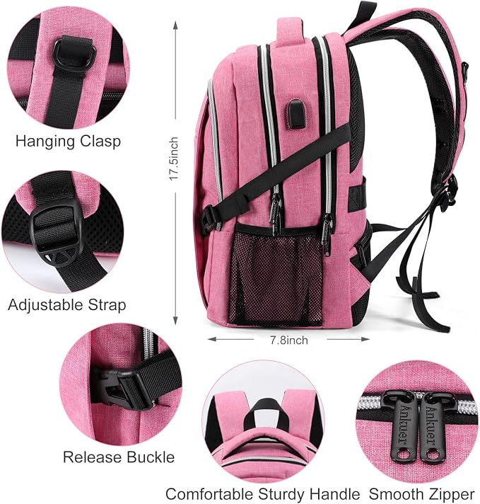 ANKUER Backpacks for Women, Backpack Fits Up 15.6 in Laptop Backpack for Travel - Image 4