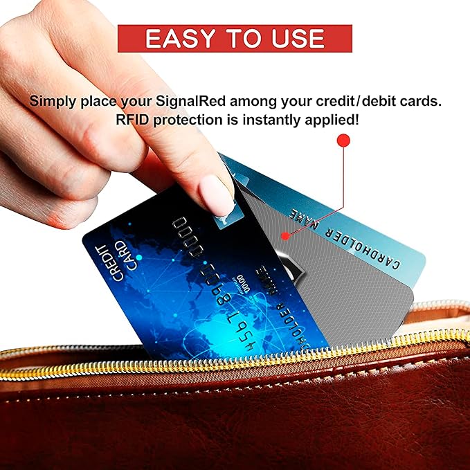 SaiTech IT 5 Pack RFID Blocking Cards, One Protects Entire Wallet Purse - Image 5