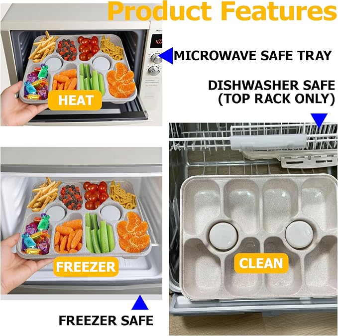 10-Compartment Insulated Snackle Box - Image 4