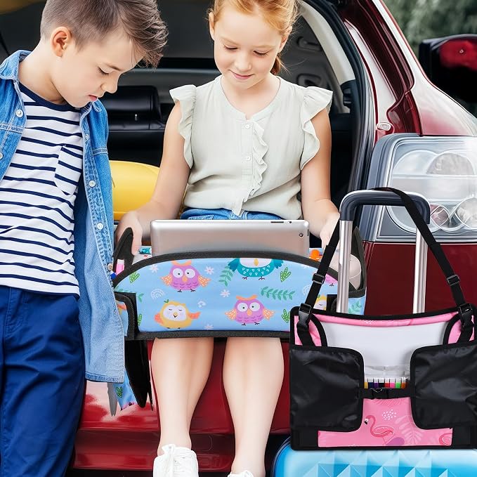 2PCS Kids Travel Tray, Car Seat Tray - Image 8