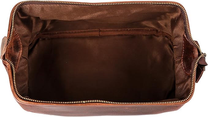 HLC Leather Toiletry Bag for Men - Image 4