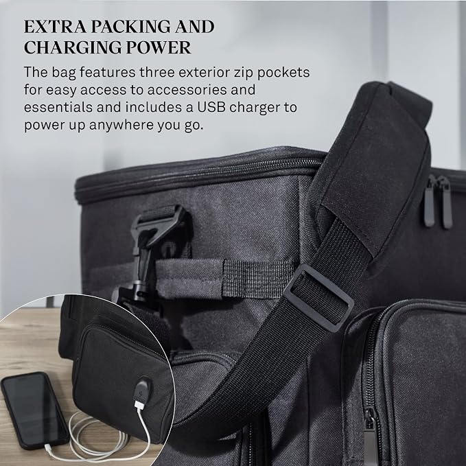 Wine Enthusiast 6 Bottle Insulated Wine Bag - Image 4