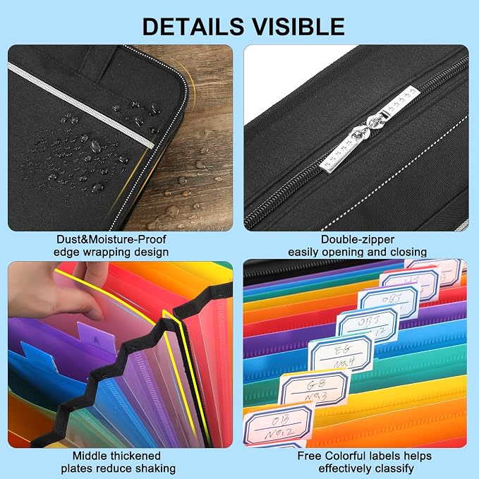SEEKIND Accordian File Organizer - Image 4