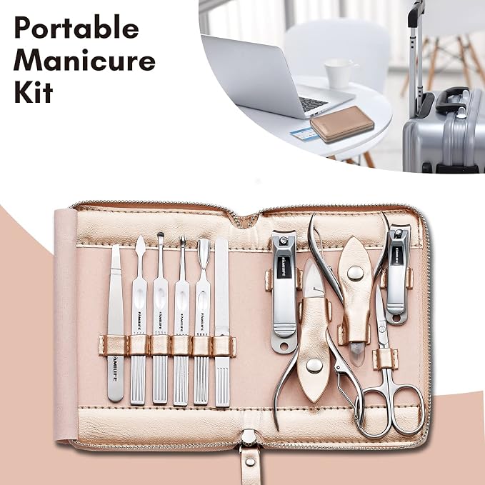 FAMILIFE Gifts for Women, Manicure Set Professional Manicure Kit 11 in 1 Nail - Image 8