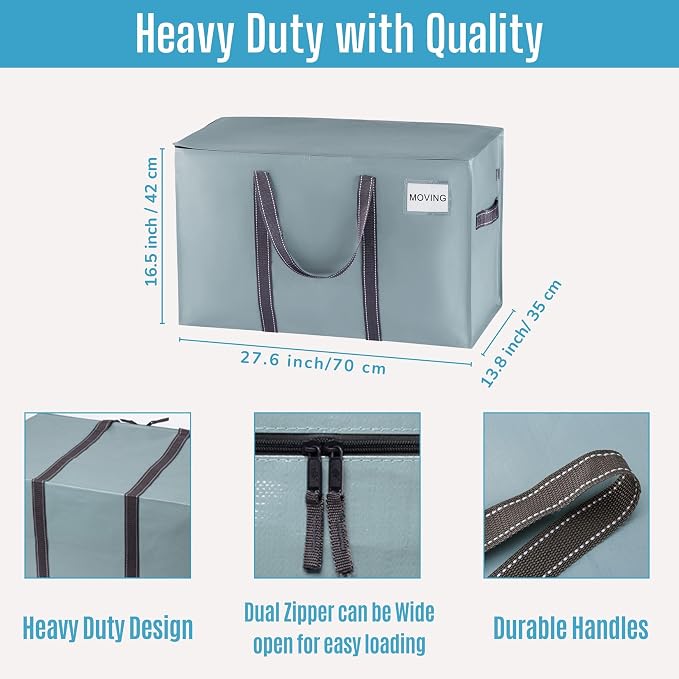 VENO 4 Pack Moving Bags, Heavy Duty, Moving Boxes Alternative, Packing Storage - Image 3