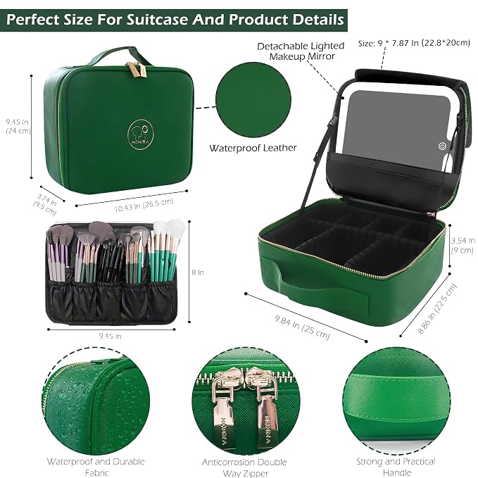 MOMIRA Travel Makeup Bag Cosmetic Bag Makeup Organizer Bag - Image 3
