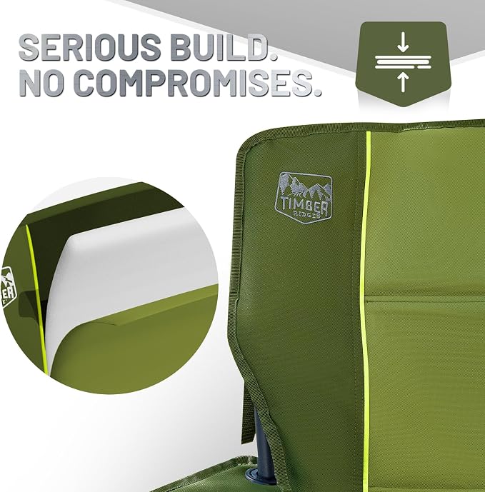 TIMBER RIDGE Oversized Folding Camping Chair - Image 5