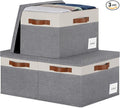 Large Storage Bins with Lids, Foldable Fabric Storage Baskets with Lids by PFFVRP