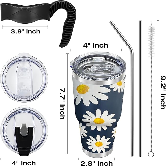 WETOWETO 30 oz Tumbler Stainless Steel Vacuum Insulated Coffee Cup - Image 3