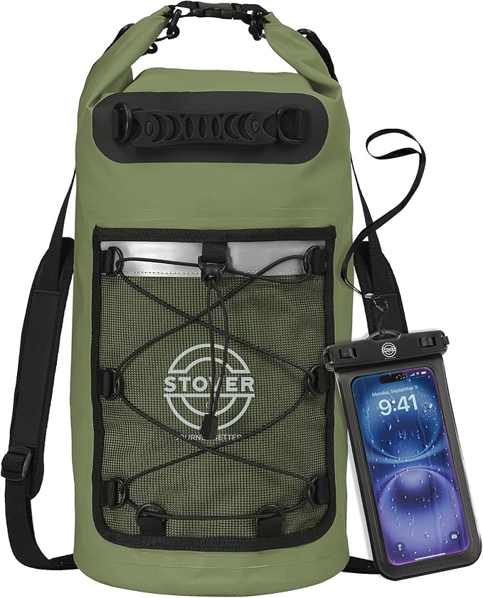 STOVER 5/10/25/30/40/55L Waterproof Backpack- Floating Dry Bag by STOVER