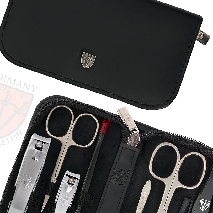 3 Swords Germany – brand quality 8 piece manicure pedicure grooming kit set - Image 3