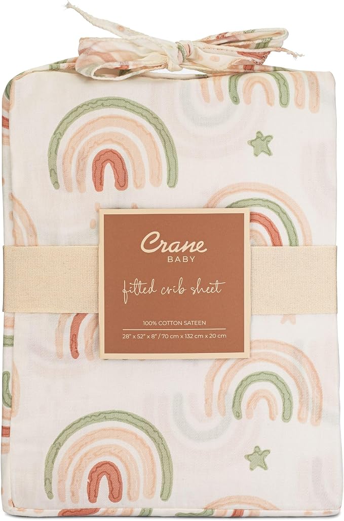Crane Baby 100% Cotton Breathable Fitted Baby and Toddler Sheet - Image 7