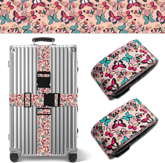 Butterfly Luggage Straps for Suitcases TSA Approved, Luggage Identifiers for by Unknown