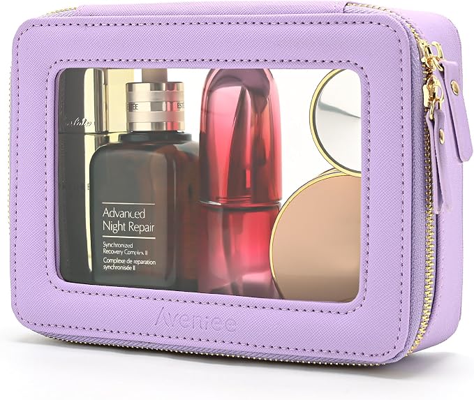 Aveniee Clear Makeup Bag Organizer, Travel Toiletry Bag Cosmetic Case - Image 4