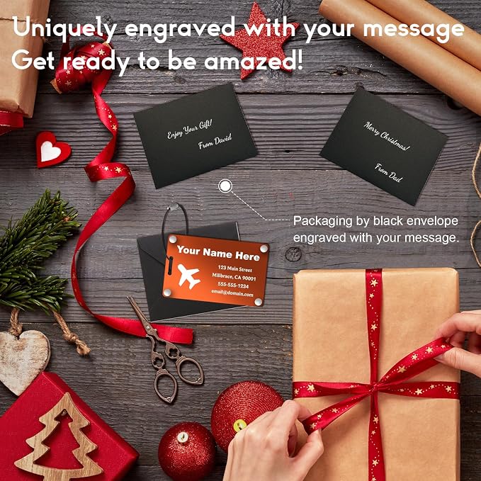 Personalized Luggage Tags: Custom Metal Luggage Tags - Image 6