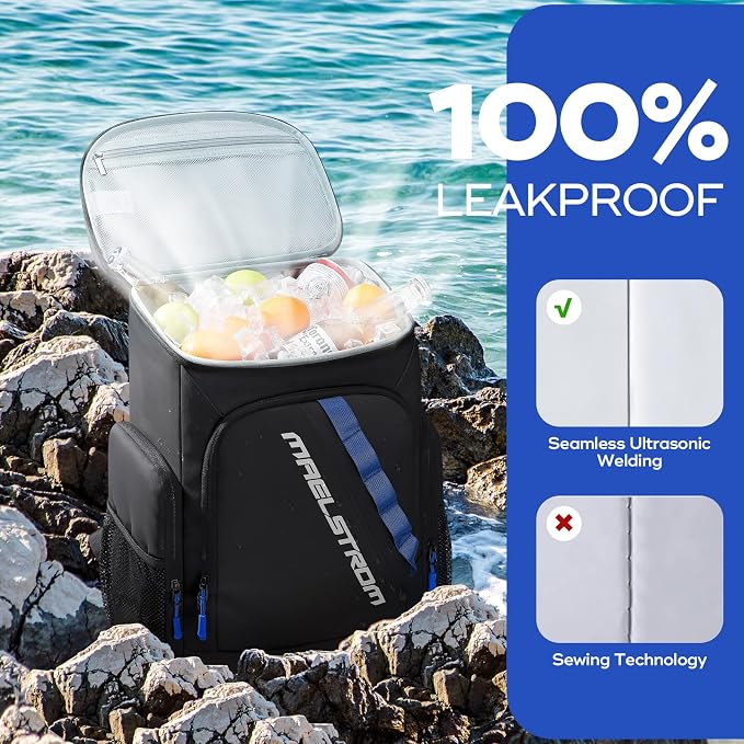 Maelstrom Backpack Cooler, 36 Can Cooler Backpack, Soft Cooler Bag Insulated - Image 3