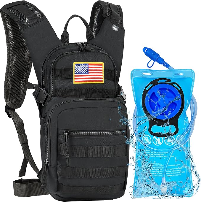 Tactical Hydration Backpack 2L Water Bladder by Zavothy
