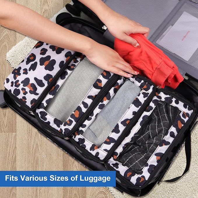 Suitcase Organizer, Travel Luggage Organizer Portable Hanging Travel Shelves - Image 2