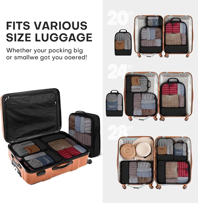 4 PCS Set Compression Packing Cubes - Image 9