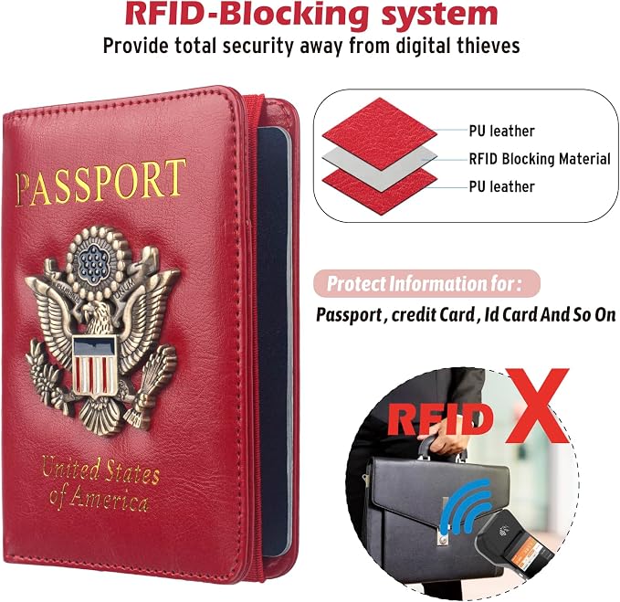 Coowayze US Passport Holder Wallet - Image 2