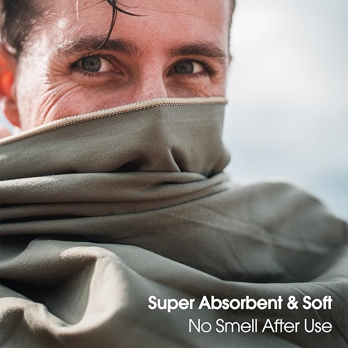 4Monster Camping Towels Super Absorbent, Fast Drying Microfiber Travel Towel - Image 4