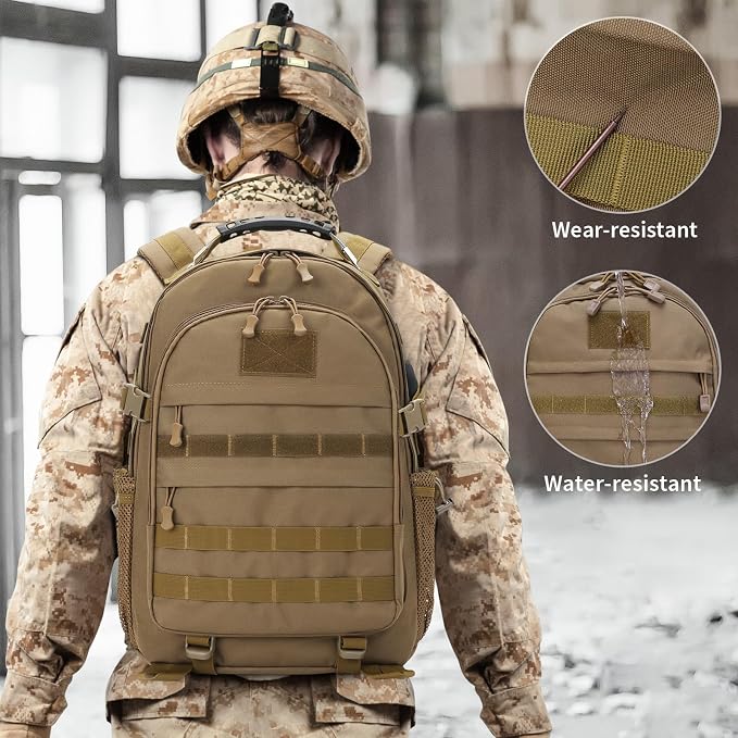 HUNTVP Military Tactical Backpack 40L Large Army 3 Day Assault Pack Molle Bag - Image 6
