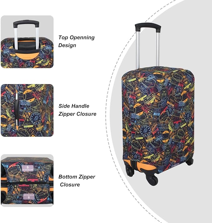 Explore Land Travel Luggage Cover Suitcase Protector Fits 27-30 Inch Case - Image 3