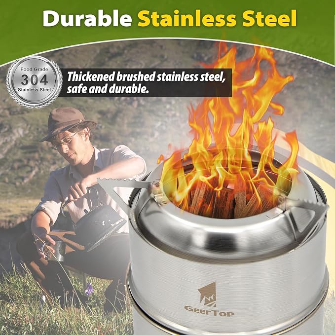 GEERTOP Portable Small Camping Stove - Image 3