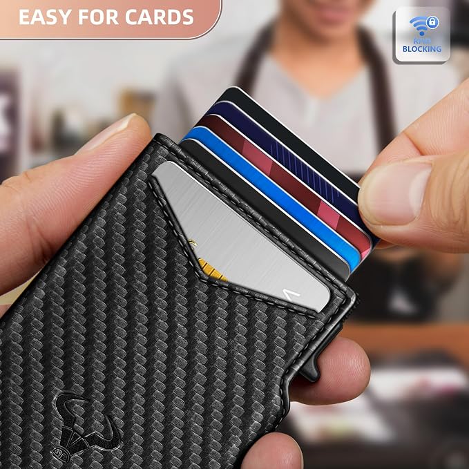 BULLIANT Men Wallet Gift Boxed, Slim Front Pocket Wallet Money Clip Card Holder - Image 5