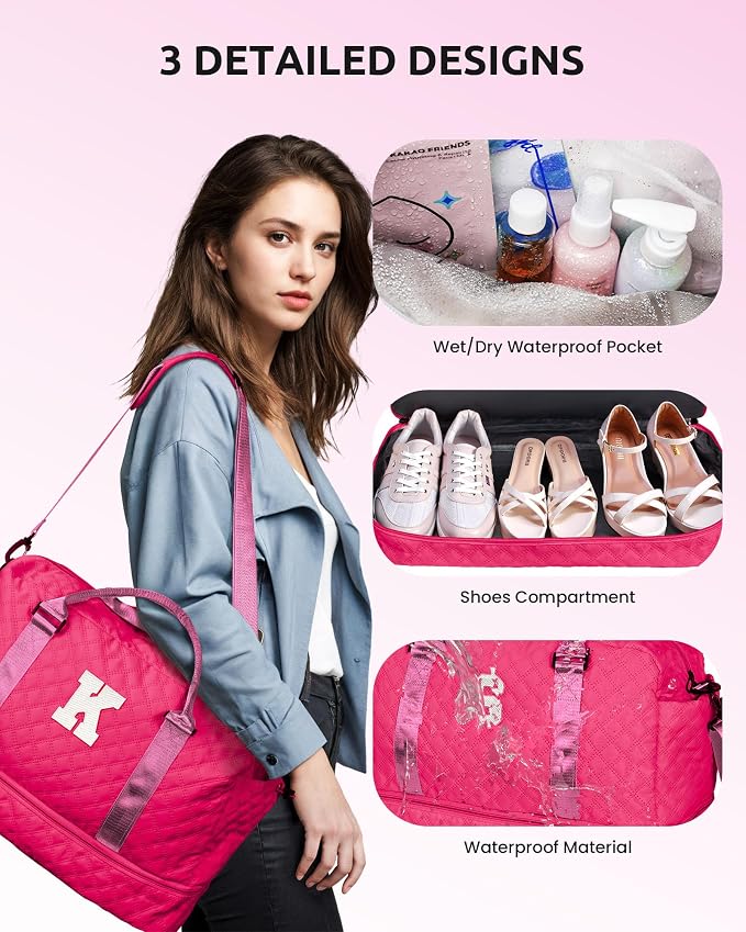 Gifts for Women-Gift Ideas for Woman, Initial Travel Bag - Image 7