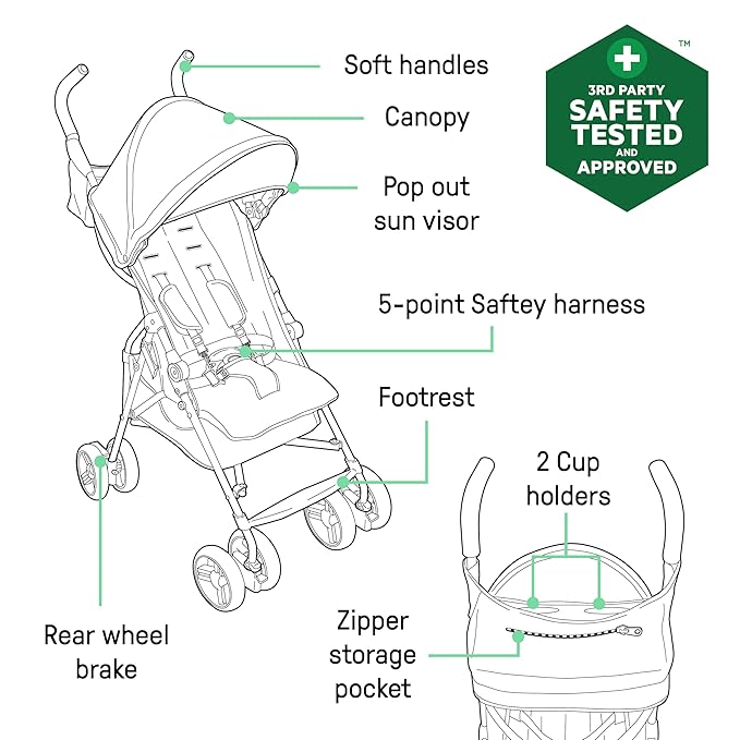 Ingenuity3D Mini Convenience Stroller – Lightweight Stroller - Image 6