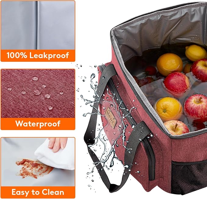 Lifewit Large Lunch Bag Insulated Lunch Box Soft Cooler Cooling Tote - Image 4