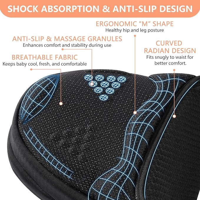 HKAI Baby Carrier Hip Seat, Mom’s Choice Award Winner, Advanced Large Capacity - Image 3