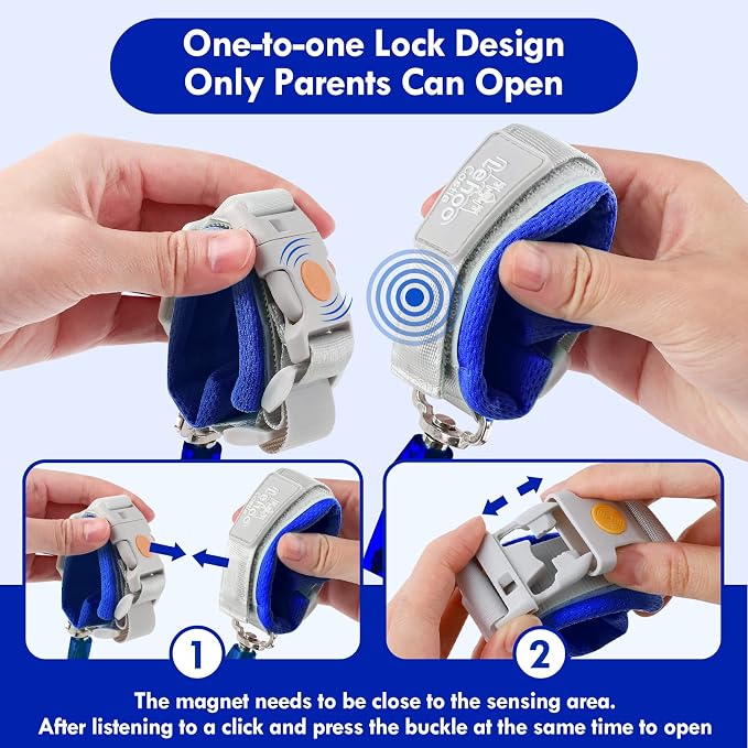 Lehoo Castle Toddler Leash, 4.9ft Kid Leash Wrist - Image 4