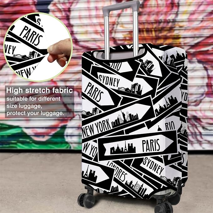 Travel Luggage Cover Suitcase Protector Fits 18-32 Inch Wheel Covers - Image 4
