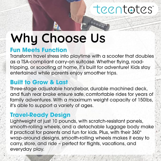 Teen Totes Detachable 4-in-1 Scooter Luggage - Image 8