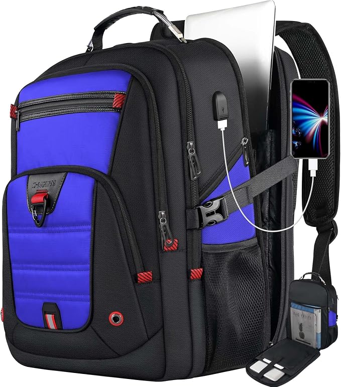Z-MGKISS Gaming Laptop Travel Backpack Fits 18.4"-19" Laptops, Extra Large TSA by Z-MGKISS