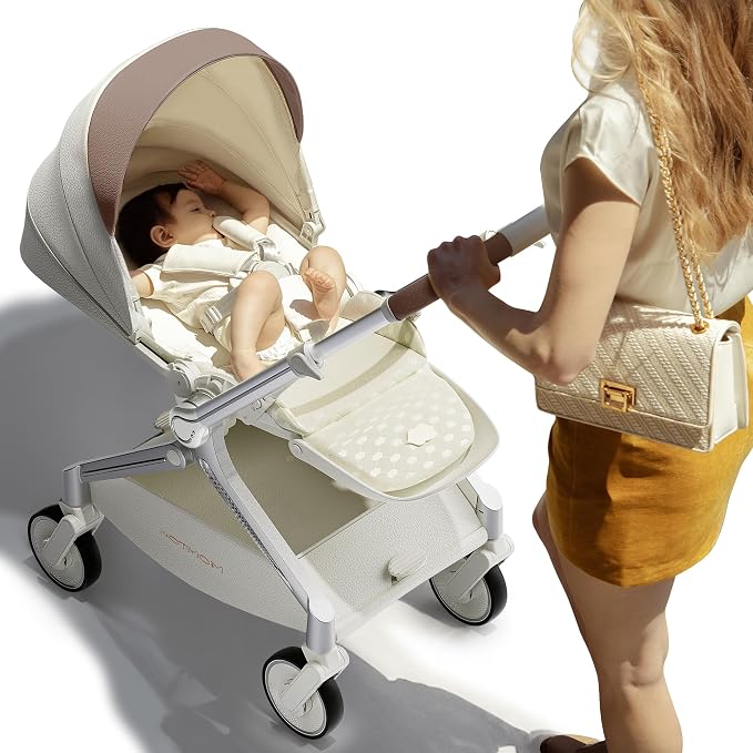 Hot Mom Baby Lightweight Stroller, Intelligent Seat Reversing，Double Brake and by HotMom