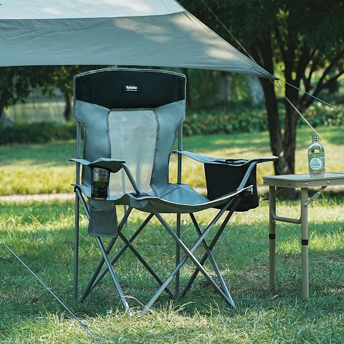 Camping Folding Chair Outdoor Lawn Portable Lightweight Camp Folding Chairs - Image 2