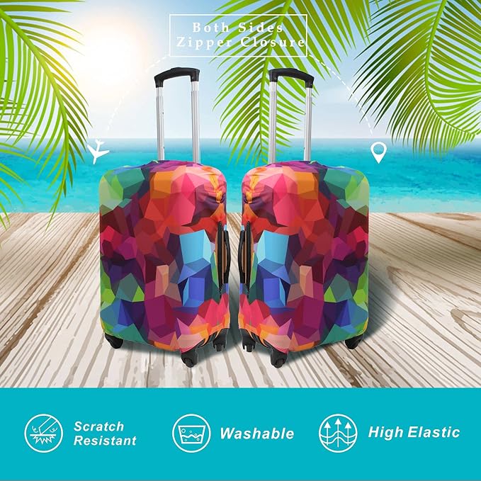 Explore Land Travel Luggage Cover Suitcase Protector Fits 18-22 Inch Case - Image 2