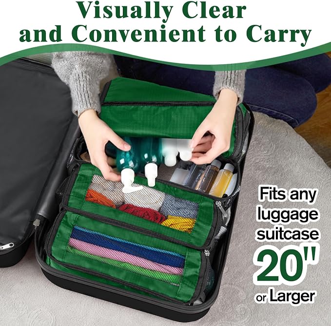 Hanging Travel Organizer, Carry on Luggage Suitcase Organizer, Travel - Image 4
