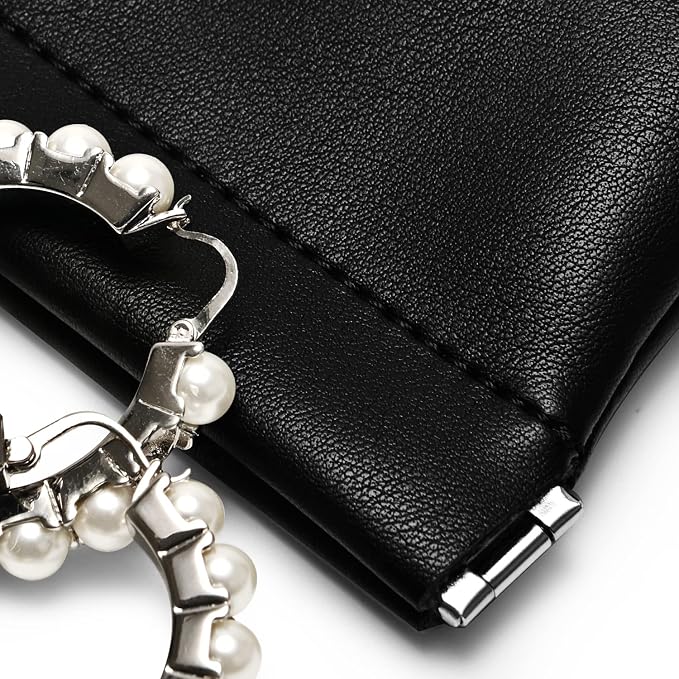PU Leather Jewelry Travel Bag Leather Jewelry Pouch Christmas, Wedding Party - Image 5