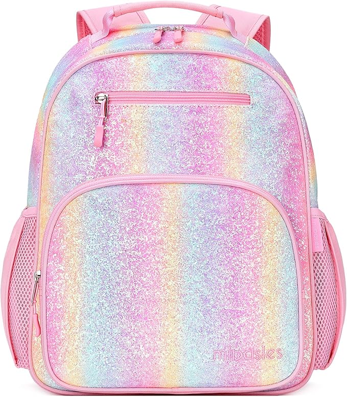 mibasies Girls Backpack 5-8: Glitter Kids Backpacks by mibasies