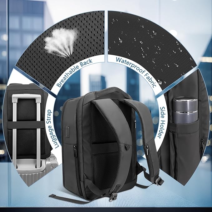 Laptop Backpack for Men Business Travel Laptop Backpack - Image 5