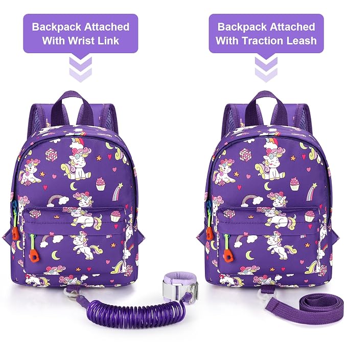Accmor Toddler Harness Backpack Leash, Cute Baby Unicorn Backpacks - Image 4
