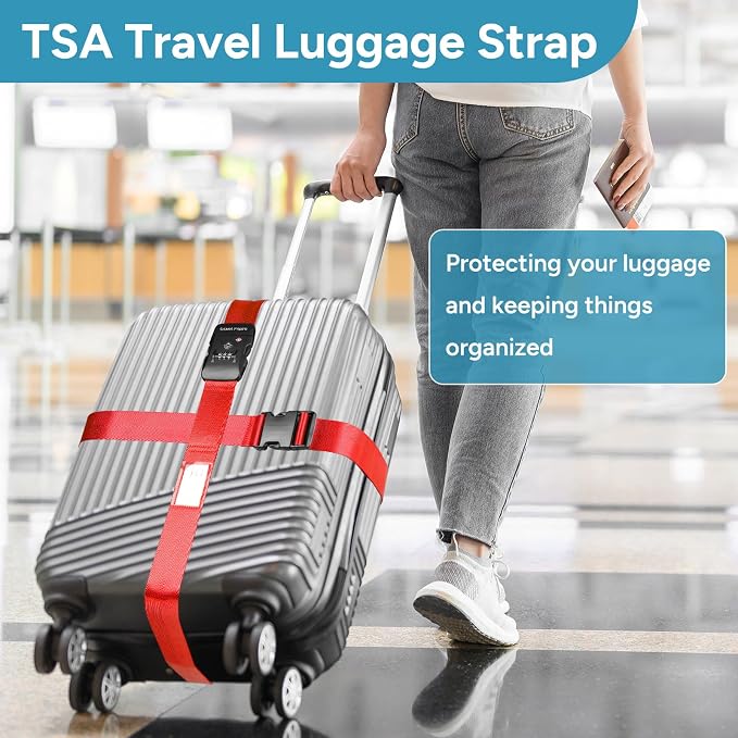 Travel Inspira TSA Lock Luggage Straps - Image 7